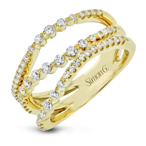 Simon G. 18K Yellow Gold Diamond Right Hand Ring