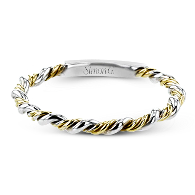 Simon G., 18K Two Tone Twist Band
