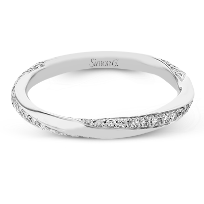 Simon G. 18K White Gold Diamond Band