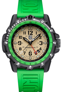 Luminox Commando Raider Green Rubber Strap 46mm Military GMT Watch
