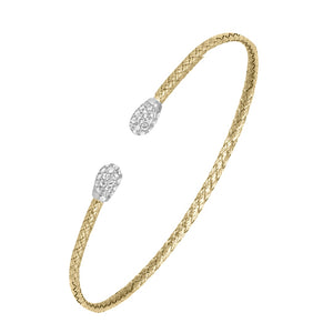 Charles Garnier Vermeil 2mm Mesh Cuff Two Tone