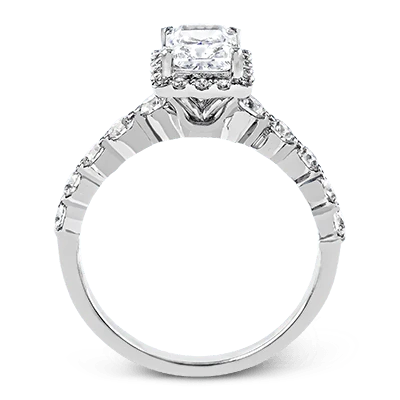 Simon G. 18K White Gold Engagement Ring