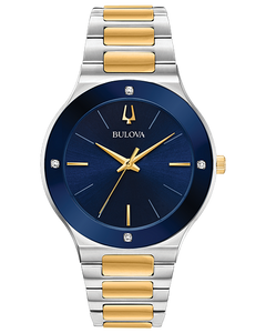 Bulova watch 2025 mens blue face