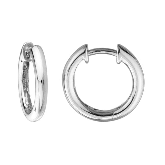 Artistry Sterling Silver Hinged Huggie Hoops