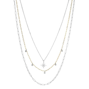 Charles Garnier 3 Layered Necklace with Extender