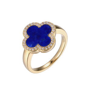 Charles Garnier Lapis Lazuli Clover Shaped Ring