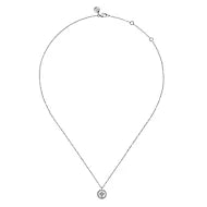Gabriel & Co., Sterling Silver Cross Bujukon Diamond Fashion Pendant Necklace