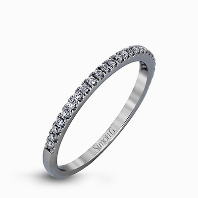 Simon G. 18K White Gold Diamond Band