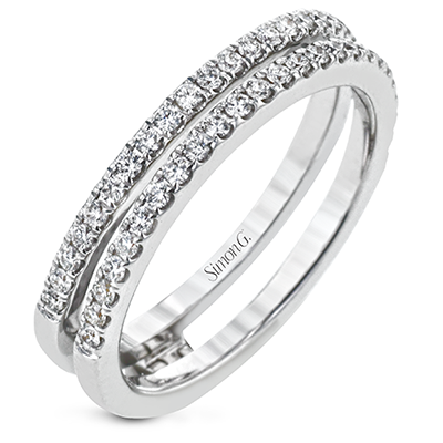 Simon G., 18K White Gold Diamond Band