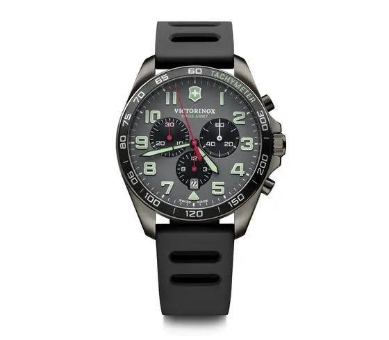 Victorinox FieldForce Chrono in Grey/Black Rubber Strap, 42mm