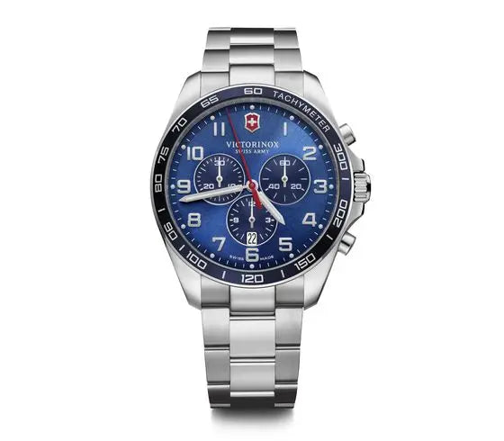 Victorinox FieldForce Classic Chrono Stainless Steel Blue Dial 42mm Mens Watch