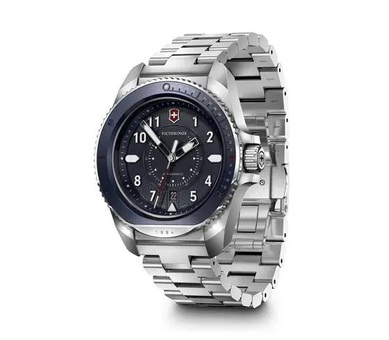Victorinox Journey 1884 Stainless Steel Blue Dial 43mm Mens Watch
