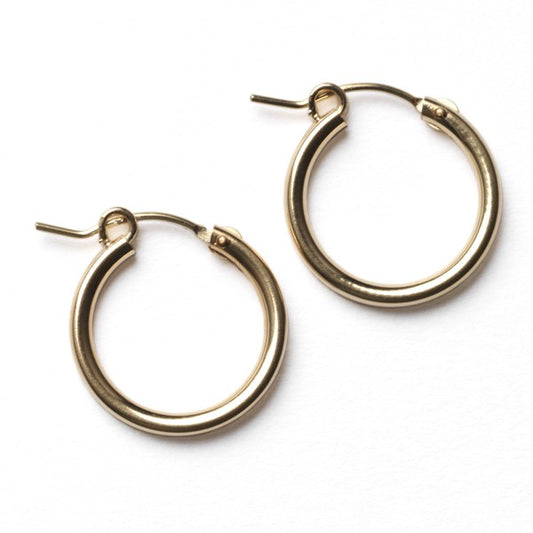 Southern Gates Gold Plated Hoop Earrings (18mm)