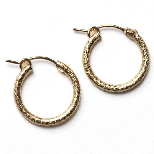 Southern Gates Gold Plated Hoops (18mm)