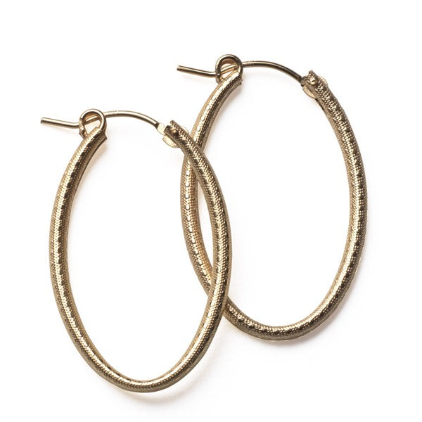 Southern Gates 32MM Textured Oval Hoops