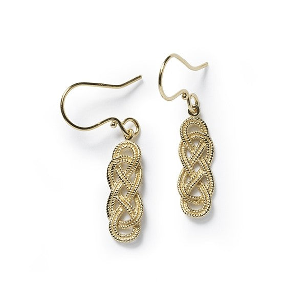 Southern Gates® Rope Knot Gold Plated Earrings