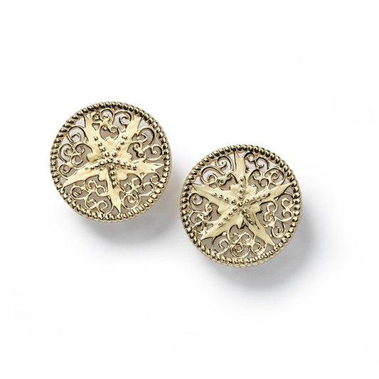 Southern Gates Starfish Post Gold Plated Earrings