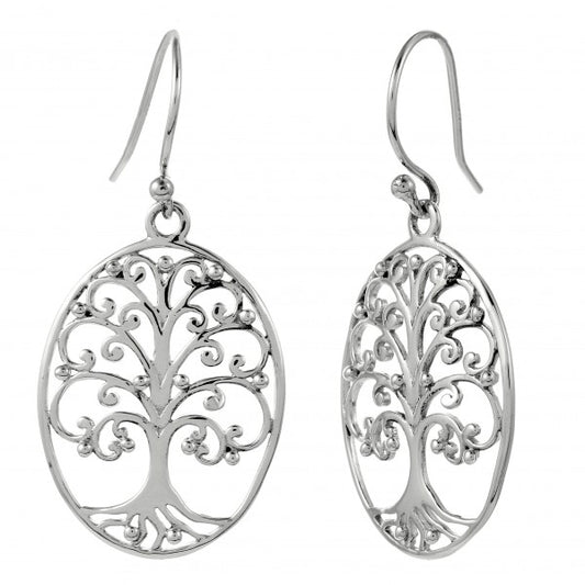 Southern Gates® Oval Oak Tree Earring