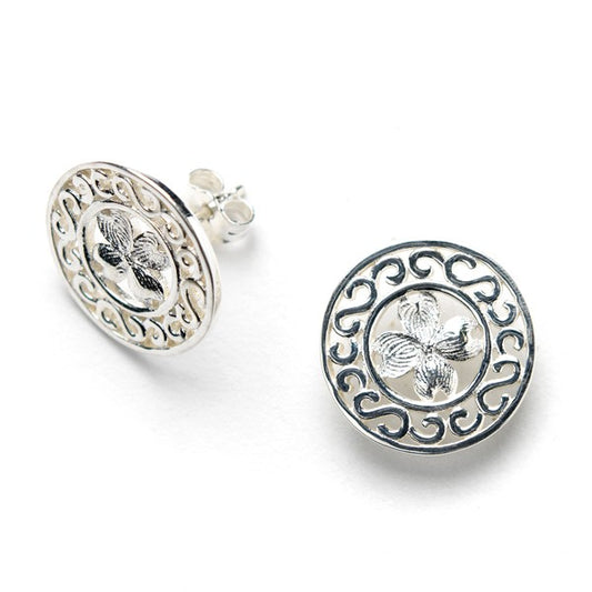 Southern Gates 925 Sterling Dogwood Post Earring