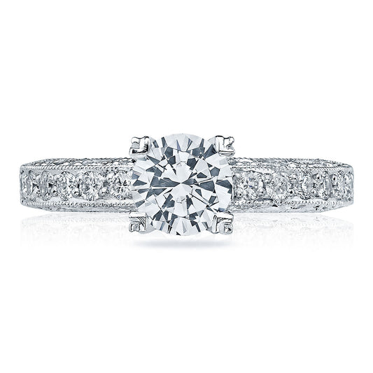 Tacori Classic Crescent Platinum Engagement Ring