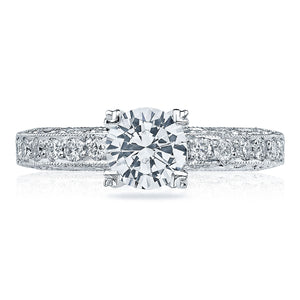 Tacori Classic Crescent Platinum Engagement Ring