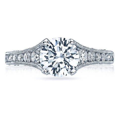 Tacori Reverse Crescent Platinum Engagement Ring