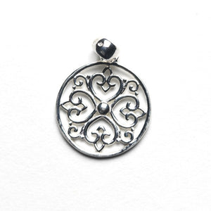 Southern Gates® Round Heart Design Pendant
