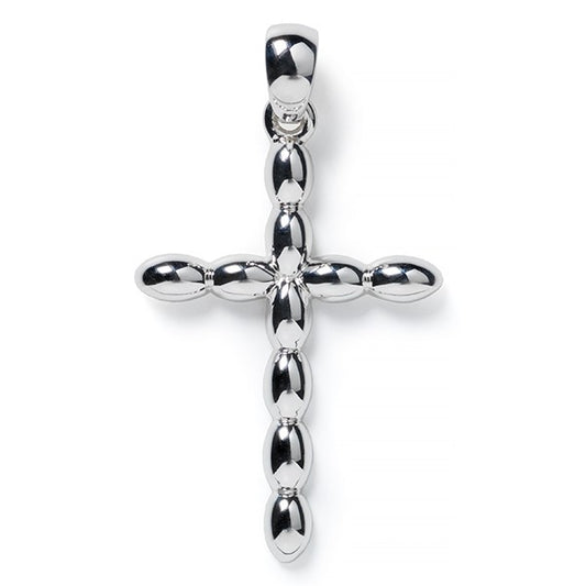 Southern Gates 925 Sterling Rice Bead Cross Pendant