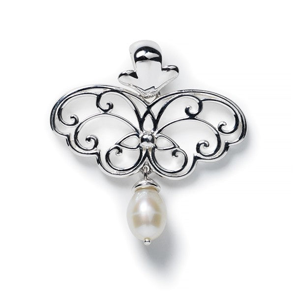 Southern Gates Sterling Silver and Pearl Angelica Pendant