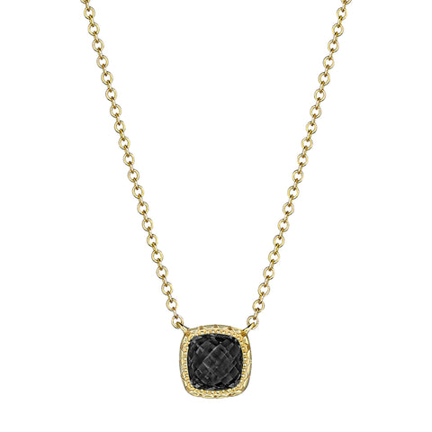 Tacori Crescent Embrace Necklace in 14KT yellow gold with a Black Onyx Gemstone