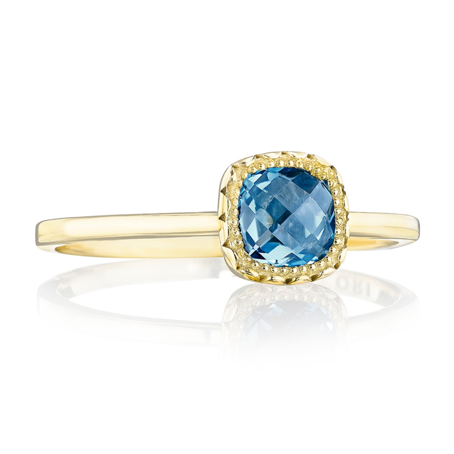 Tacori Crescent Embrace Ring featuring London Blue