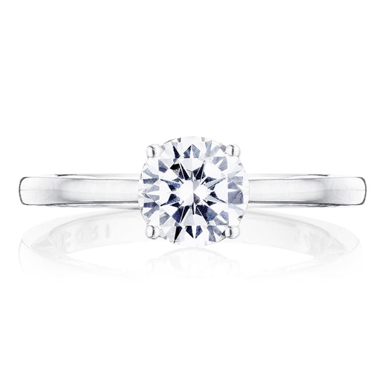 Tacori Coastal Crescent 14KWG Round Diamond Engagement Ring