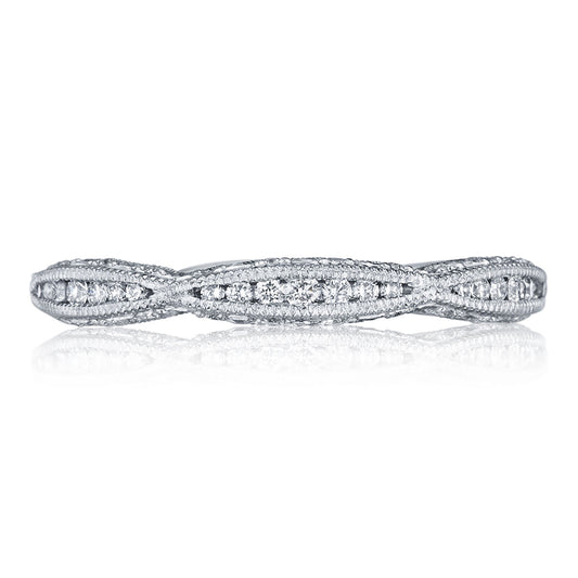 Tacori Classic Crescent 18KW Diamond Eternity Band