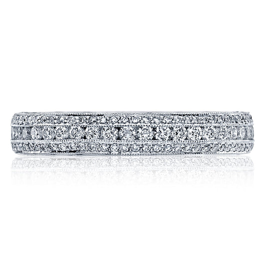 Tacori Classic Crescent 18KW Diamond Band