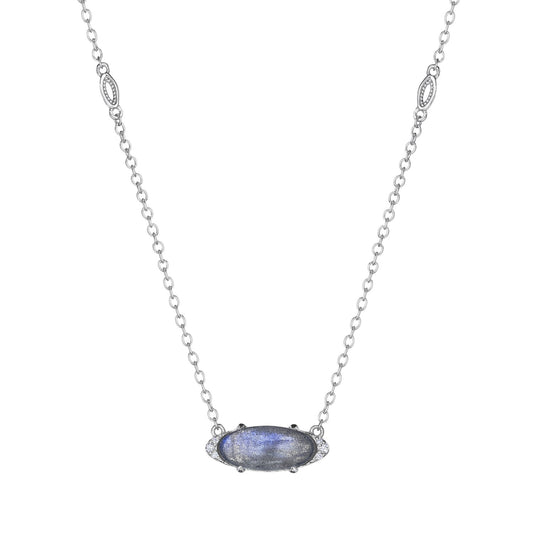 Tacori Solitaire Oval Gem Necklace with Labradorite